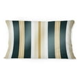 thumbnail image 3 of Designart "Elegance in Classic Beige and Green Stripes" Striped Printed Throw Pillow, 3 of 5
