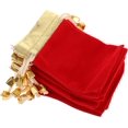 thumbnail image 1 of Qucyy Jewelry Storage Bag Red 9x12cm Soft Material Wedding Jewelry Bags 25pcs Drawstring Jewelry Bags Wedding Jewelry Bags Gold Decoration Soft Material 9x12cm Jewelry Storage Bag Red, 1 of 5