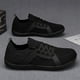 thumbnail image 1 of Zapatillas de deporte anchas de malla para correr, transpirables para entrenar (Negro 42)., 1 of 9