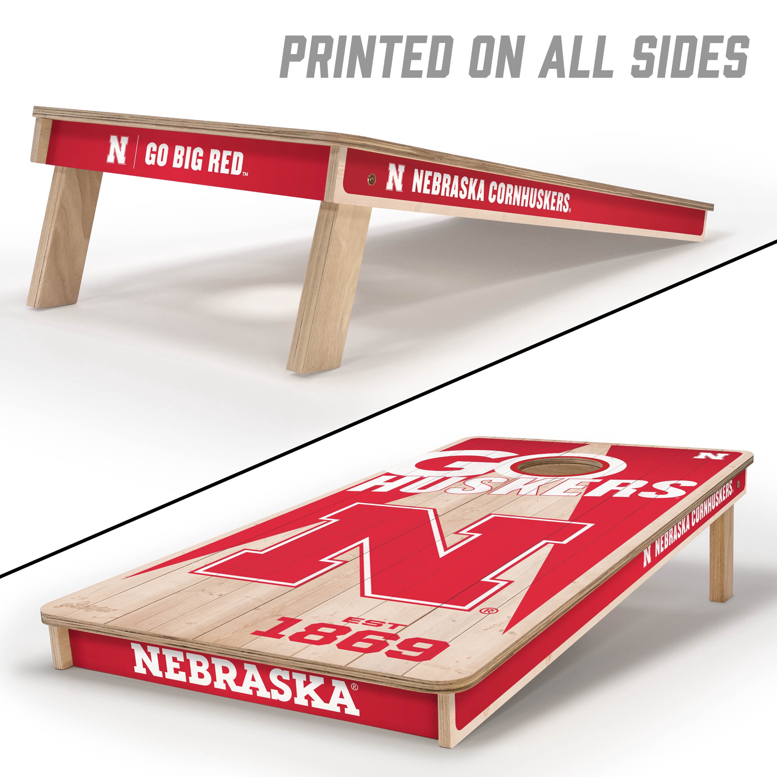 YouTheFan NCAA Nebraska Cornhuskers 2' x 4' Cornhole Game