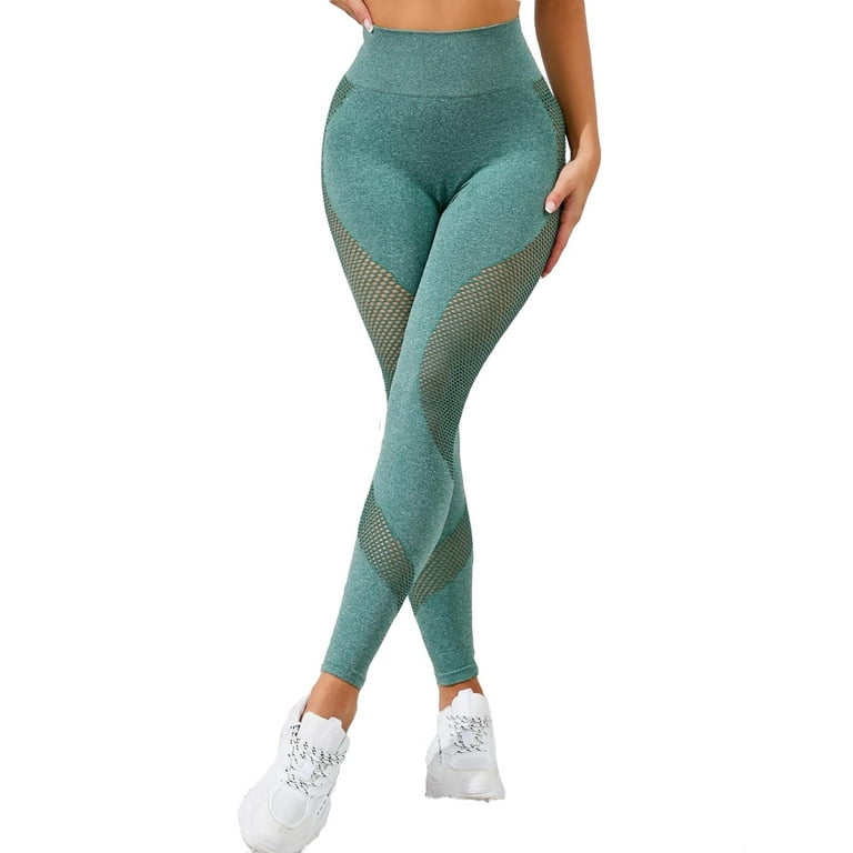 linqin Mint Green Plain Active Yoga Pants for Women Sport Athletic Capris  for Women X-Small : Sports & Outdoors 