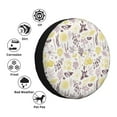 thumbnail image 4 of Salouo Lavender Flowers Print Spare Tire Cover 14-17 inch Spare Tire Protector Universal Tough Tire Wheel Cover for Trailer SUV and Truck-17 inch, 4 of 6