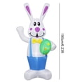 thumbnail image 2 of Decoraciones inflables de 6.2 pies de conejo de Pascua Felices Pascua conejo de Pascua (Reino Unido), 2 of 7