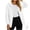 White, variant on WRKEKC Windbreaker Jackets for Women Solid Color Long Sleeve Zip Up Hooded Waterproof Windproof Rain Coat with Pockets