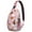 Halloween Ghosts and-3, variant on Sling Backpack,Halloween Ghosts and Skulls in Spider Webs Sling Bag with Water Bottle Holder,Waterproof Sling Bag for Men/Women with Headphone Jack for Hiking,Travel