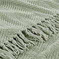 thumbnail image 5 of Home Soft Things Reversible Tweed Throw Blanket, Super Soft & Cozy - Silver, 60x80", 5 of 8