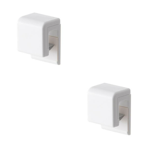 Cateissary Wall Mounted Toothpaste Clip Self Adhesive Holder Hanging Toiletries Cream Storage Cleaning Rack Multi-purpose Waterproof Blanco 2piezas