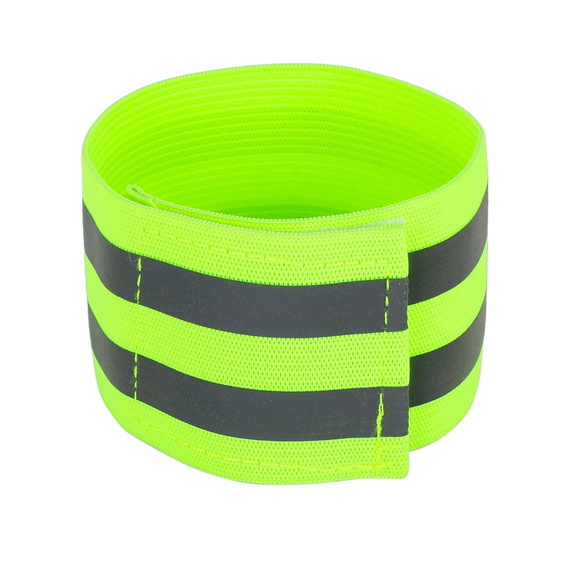 Unique Bargains 8Pcs Wrist High Visibility Night Cycling Reflector Straps Green