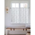 thumbnail image 2 of Blue Easter Bathroom Window Curtain, Watercolor Spring Bunny Eggs Flowers Light Filtering Coffee Kitchen Curtains, Bedroom Living Room Curtains 2 Panel 84"x54", 2 of 6