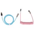 thumbnail image 1 of Cable de teclado en espiral Interfaz tipo C Línea de rotación de resorte Mano de obra fina Cables en espiral portátiles y livianos, 1 of 10