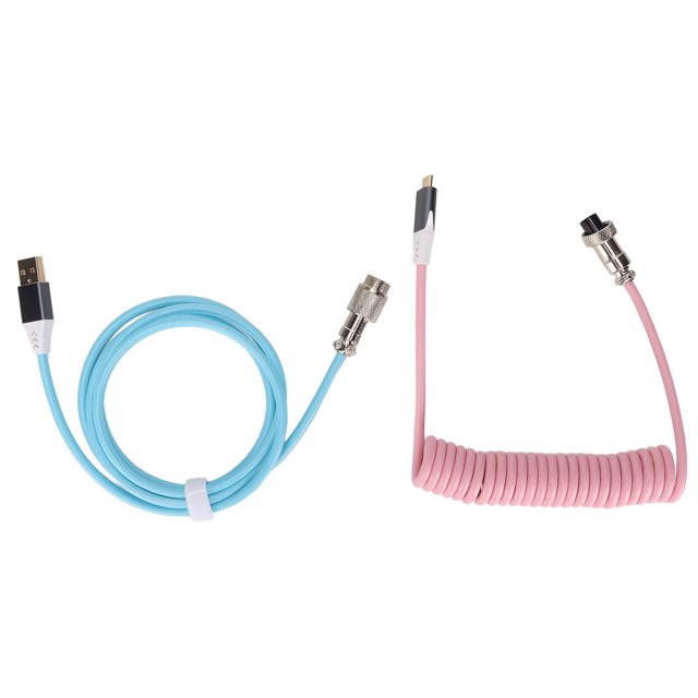 Cable de teclado en espiral Interfaz tipo C Línea de rotación de resorte Mano de obra fina Cables en espiral portátiles y livianos