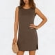 thumbnail image 1 of TaTaai Women's Sleeveless Slip Dress Solid Color Round Neck Casual Side Slit Pullover Dress Lightweight Stretchy Polyester Blend Gift, 1 of 6