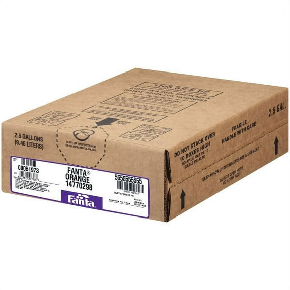 Fanta Orange Soda Bag in box, 2.5 Gallons