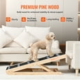 thumbnail image 4 of VEVOR Dog Ramp, Folding Pet Ramp for Bed, Adjustable Dog Ramp for Small, Large, Old Dogs & Cats, Wooden Pet Ramp with 41.3" Long Ramp, Adjustable from 13.77" to 25.59", Suitable for Couch, Sofa, Car, 4 of 9