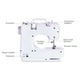 thumbnail image 5 of Máquina de coser para principiantes con accesorio completo, mini portátil eléctrico de mano multifuncional kit para principiantes de 42 piezas incorporado 12 puntadas/2 velocidades/bobinado automático, 5 of 8