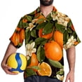 thumbnail image 4 of Tangerine Men's Short Sleeve Beach Button Down Casual Printed Summer Shirts - Unisex, 4 of 6