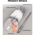 thumbnail image 2 of TINDTOP Microfiber Feather Duster Kit, Extendable Pole Cobweb Duster with 2 Bendable Head, Reusable and Washable Dusters for Cleaning Ceiling Fan, High Ceiling, Cupboard, Blinds, Furniture & Cars, 2 of 7