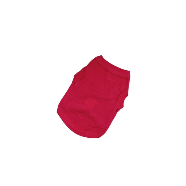 Methold Ropa para cachorros Algodón Sin hebillas Primavera y verano Chaleco para perros Disfraces Ropa Cachorros Sudadera Camisa para mascotas Verde Ropa para mascotas Rosa roja 3XL Methold PT003787-95B