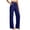 Blue, variant on Tall Pants for Women Long Wide Leg Elastic Waist Linen Palazzo Pants for Women Drawstring Weighted Linen Trousers for Women Womens Lounge Pants for Work Lounge