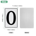 thumbnail image 3 of Uxcell Aluminum Letter Sign O, 11.8 Inch House Numbers and Metal Letters, Parking Spot Letter Signs, Metal Letter Wall Decor [Black Text On White], 3 of 8