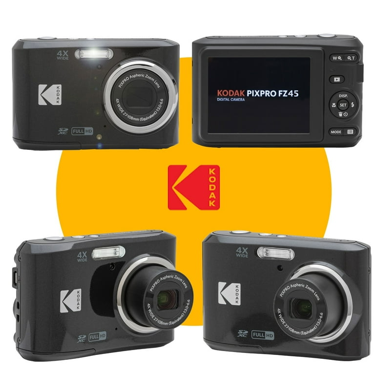 Kodak PIXPRO FZ45 Digital Camera (Black) with Memory Card, Case, Monopod, Lens Cleaning Pen, Tripod Kodak PIXPRO FZ45 Digital Camera (Black) with Memory Card, Case, Monopod, Lens Cleaning Pen, Tripod