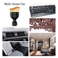 thumbnail image 6 of Vaupan Car Detailing Brush, Black Handle Yellow Small Soft Hair Brush, Car Interior Cleaning Brush Soft Bristles Dusting Tool for Auto Vents, Office Computer Keyboard Crevice Scratch Free (2 Pcs), 6 of 7