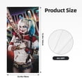 thumbnail image 2 of Animated Harley Quinn Door Cover Decorated Banner Tapestry Home Decoration Holiday Party Supplies Door Banner Porch Sign Banner 72.8 x 35.4 Inch, 2 of 7