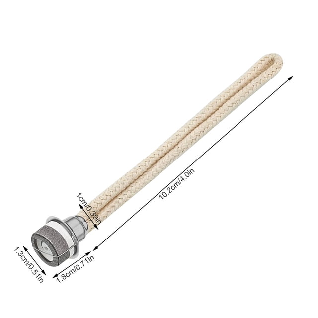 Fragrance Lamp Wick Cotton Rope Oil Diffuser Replacement Wick Burner Candles Making Office Spare Parts Christmas Present Silver Small