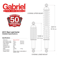 thumbnail image 3 of Gabriel 43111 Load Carrier Rear Towing Shock Absorbers Fits Chevrolet & GMC C10, C15 C20, K10, K25, Blazer, Jimmy, Cab Pickup, Cab & Chassis, Suburban (1 Pair), 3 of 7