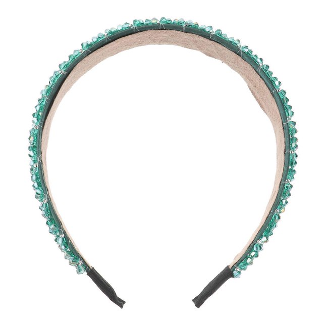 1pc Imitation Crystal Hair Hand Knitting Beads Head Fashion Hair Band Hair Decoration for Female