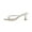 White, variant on Women's Kitten Heels Sandals Square Open Toe Flip Flop Mid Heeled Sandals for Women White 7(39)