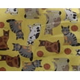 thumbnail image 4 of oneOone Georgette Viscose Lime Fabric Cat Craft Projects Decor Fabric Printed By The Yard 42 Inch Wide-T0S, 4 of 4