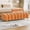 Orange, variant on Rophefx Velvet Ottoman Bench, 52" End of Bed Bench with Gold Metal Legs,Modern Entryway Bench for Bedroom, Living Room,Black