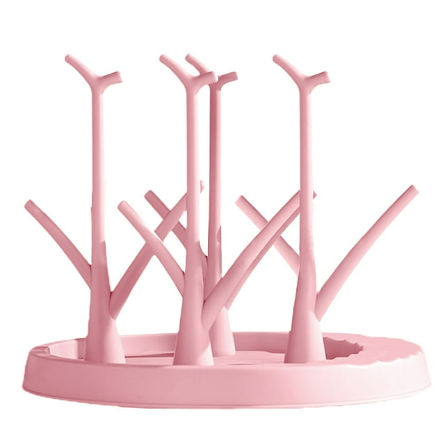 Harpily Organizer Rack 1Pcs Baby Bottle Drying Rack Small Portable Bottle Dryer Holder For Cups Parts And Accessories ()