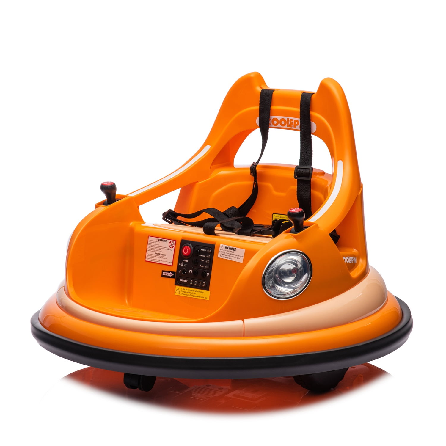 CIPACHO 12V Ride On Electric Bumper Car for Kids & Toddlers, Baby Bumping Toy Cars Gifts for 18 Months, Orange CIPACHO 12V Ride On Electric Bumper Car for Kids & Toddlers, Baby Bumping Toy Cars Gifts for 18 Months, Orange