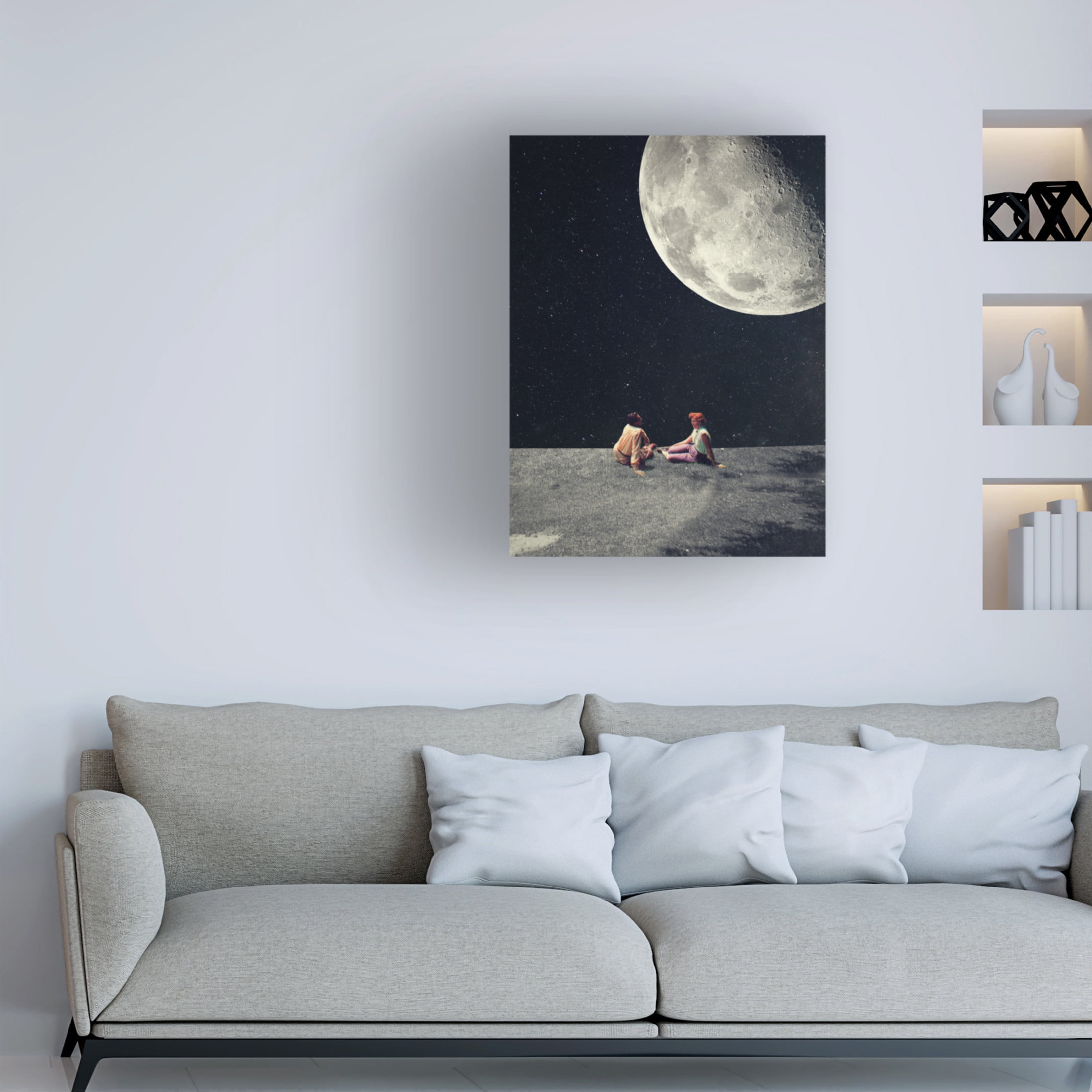 Trademark Fine Art Frank Moth  I Gave You the Moon for a Smile Canvas Wall Art
