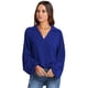 thumbnail image 1 of Camisa de color sólido de otoño para niña, 3 colores, elige negro, azul, rojo oscuro para GoingBlue, 1 of 1
