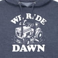 thumbnail image 3 of Instant Message - We Ride At Dawn - Men's Pullover Hooded Fleece Sweatshirt, 3 of 7