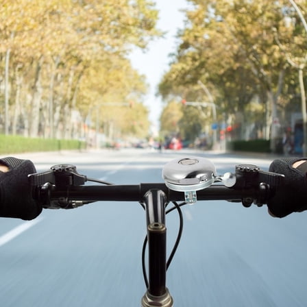 FUTUREORYY Handlebar Bell Silver 4Pcs 8X5.8Cm Iron