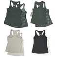 thumbnail image 2 of 90 Degree Women's Racerback Athletic Moisture Wicking Tank Top Set, 2 Pack (Heather Grey/Heather Charcoal, M), 2 of 2