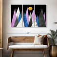 thumbnail image 3 of Elephant Stock Marble Texture Mountains Wall Art - Horizontal Multi Panel Canvas - Living Room Wall Decor - Nature Multi Panel - Black And Gray Decor - 50" x 32", 3 of 8