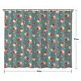 thumbnail image 5 of Pioneer Flower Floral Print Pattern Shower Curtain 84”x72", Bathroom Decorative Shower Curtain Set with 12 Hooks, Waterproof Washable, 5 of 6