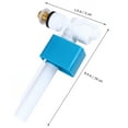 thumbnail image 2 of WHAMVOX Adjustable Float Filling Valve for Toilet Side Entry Inlet Valve with Cable Release, 2 of 6