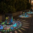 thumbnail image 6 of IFRINID Solar Wall Light, Outdoor Iron Christmas Decorative Light with Cutout Pattern, 600mAh Battery for Garden, Patio and Porch, 6 of 6