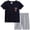 Black, variant on KPOPLK Kids Summer Outfits Set Baby Boys Short Sleeve T-Shirt Top Pattern Print and Shorts Clothing for 2t 3t 4t 5t 6t 7t 8t 9t 10t 11t 12t(3-4 Years,Navy)
