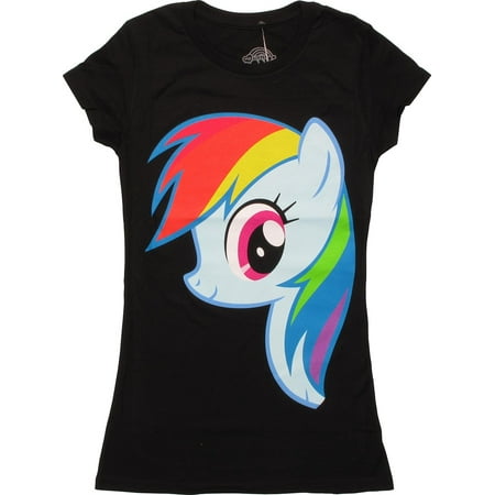 Junior Faces - My Little Pony Rainbow Dash Face Juniors T-Shirt