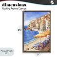 thumbnail image 4 of Stupell Industries Coastal Beach Lounging on Mediterranean Shore Brown Floating Frame Canvas Art, 17 x 25, by Creative Studio, 4 of 8