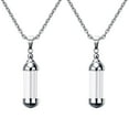 thumbnail image 2 of 2 Pcs Collier Pendentif en Verre Ouvrable pour Femmes et Hommes, 2 of 8