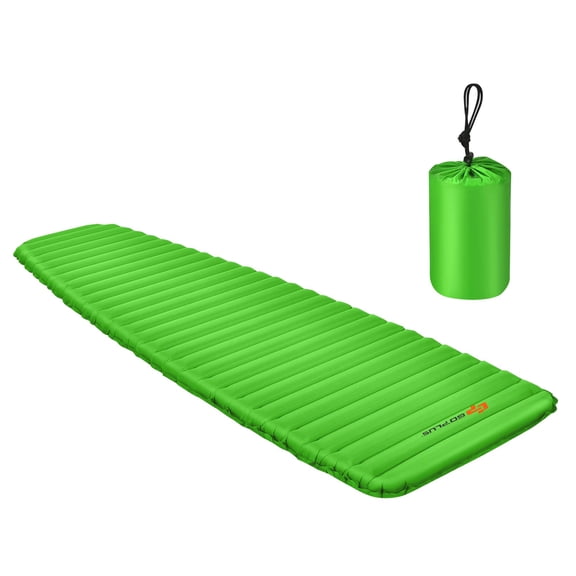 Goplus 3 Inch Inflatable Camping Sleeping Pad Waterproof & Comfortable Sleeping Mat Green