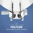 thumbnail image 3 of Confote 5" Stainless Steel T304 Lap Joint Exhaust Band Clamp Step Clamps Fit Catback Muffler, 3 of 7